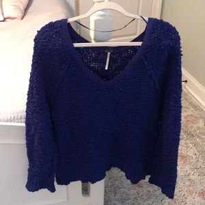 Free People Blue Sweater